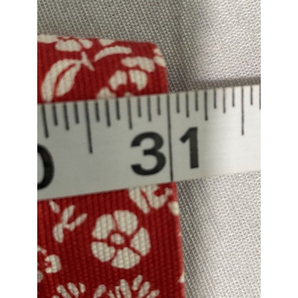 Onque Woman Button Down Jacket Red White Floral Pattern Top Size 2x - Picture 5 of 9